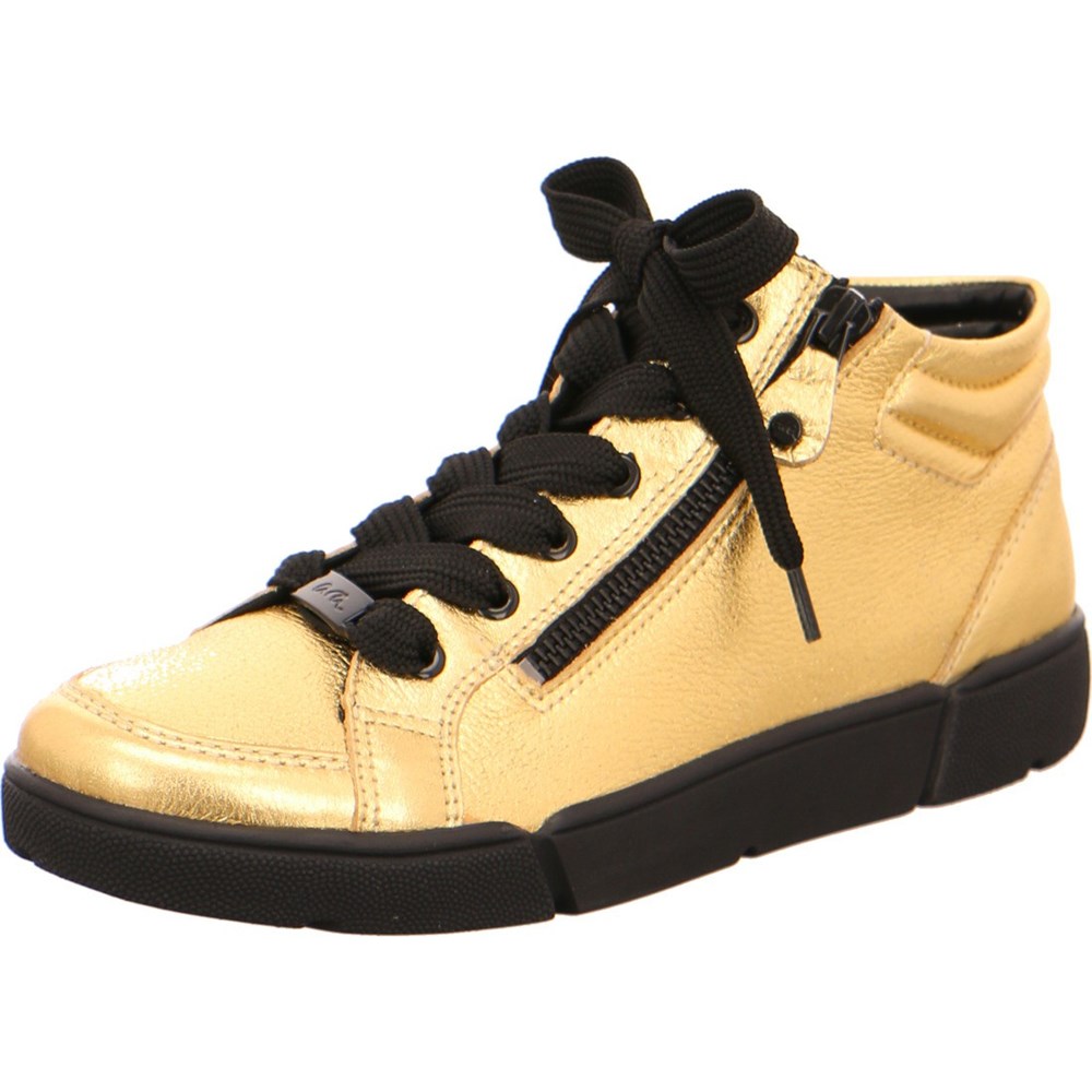 Baskets ARA High top Rom-Sport Doré Femme | FWA-85031753