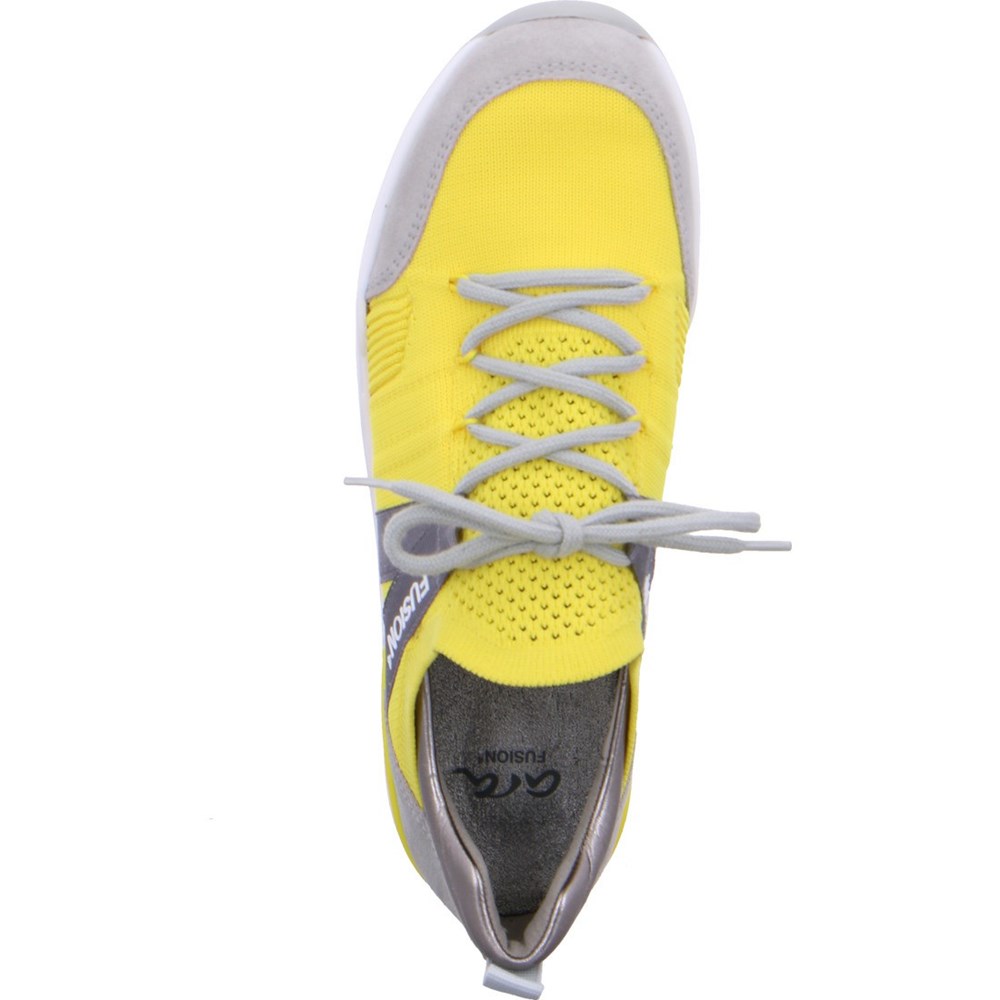 Baskets ARA L.A. Jaune Femme | ZYT-54480307