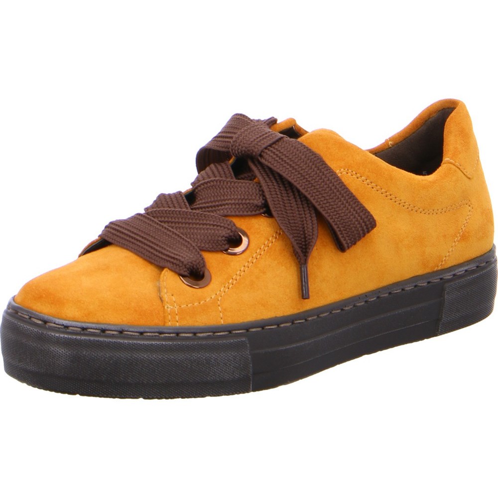 Baskets ARA Courtyard Jaune Femme | TDL-21882628