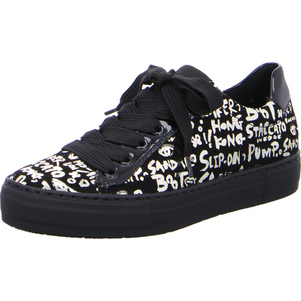 Baskets ARA Courtyard Noir Femme | ICW-21369913