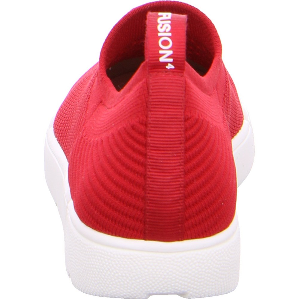 Baskets ARA Trainers Rom Rouge Femme | GUT-24678546