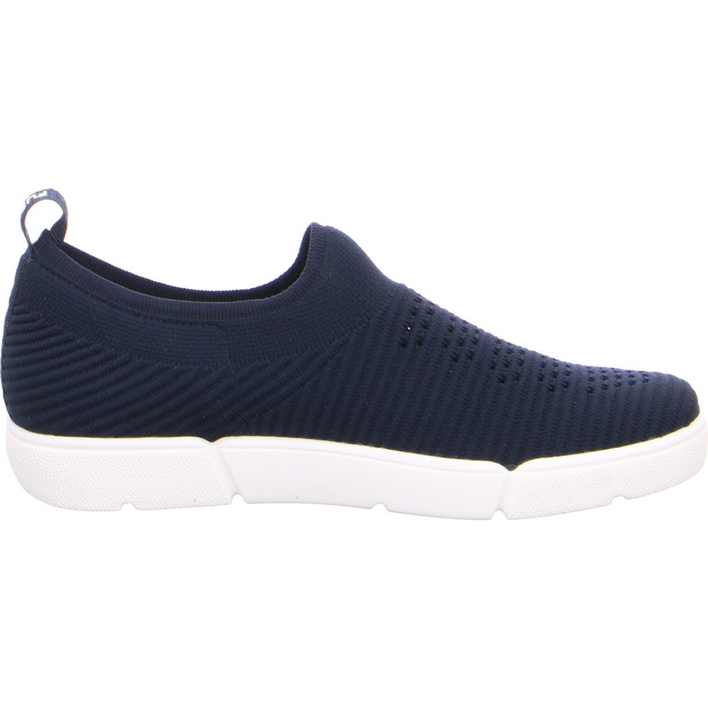 Baskets ARA Trainers Rom Bleu Femme | THR-21671828