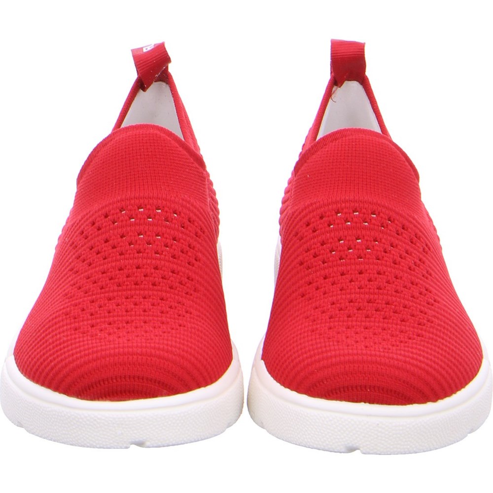 Baskets ARA Trainers Rom Rouge Femme | GUT-24678546