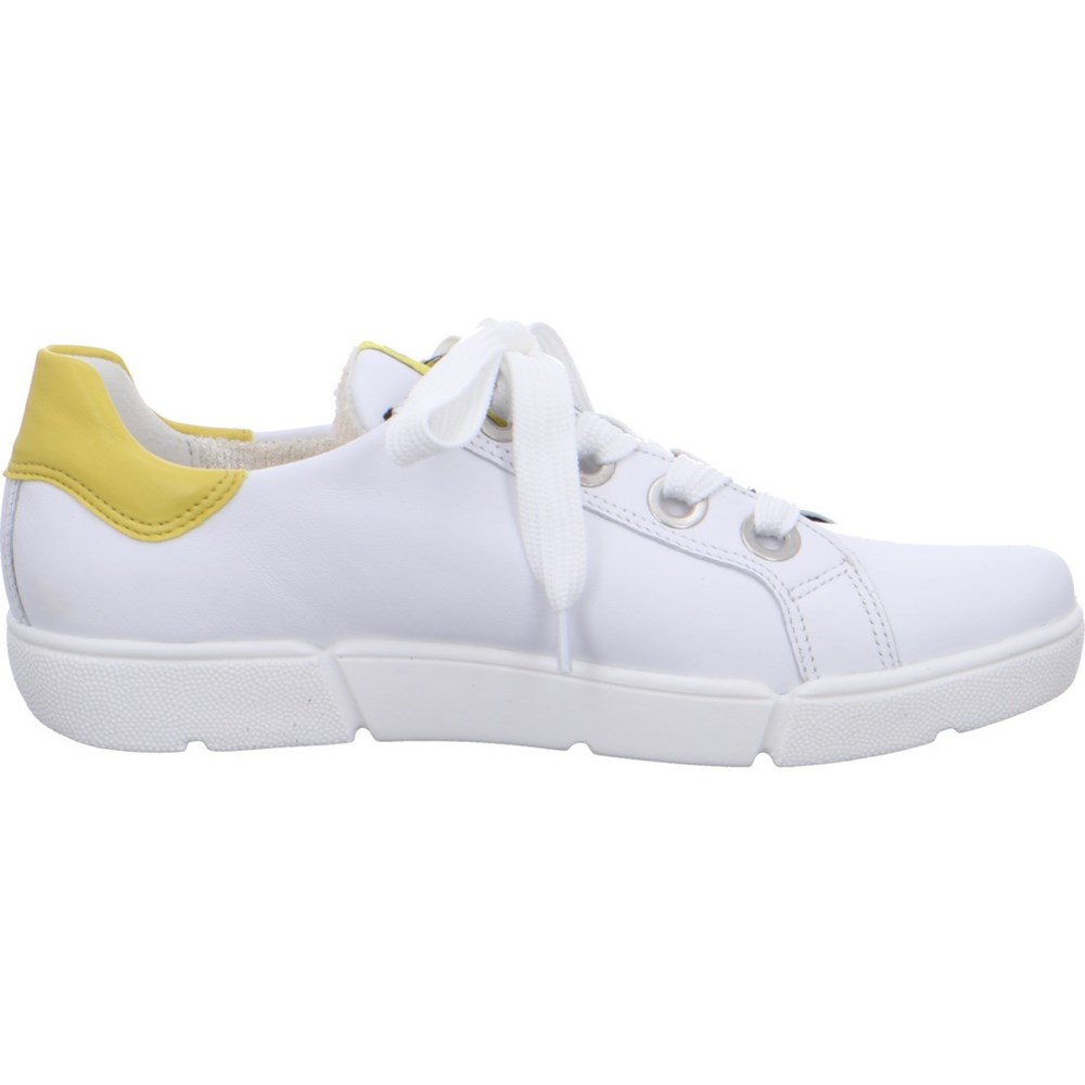 Baskets ARA Trainers Rom Blanche Femme | ANO-74428528