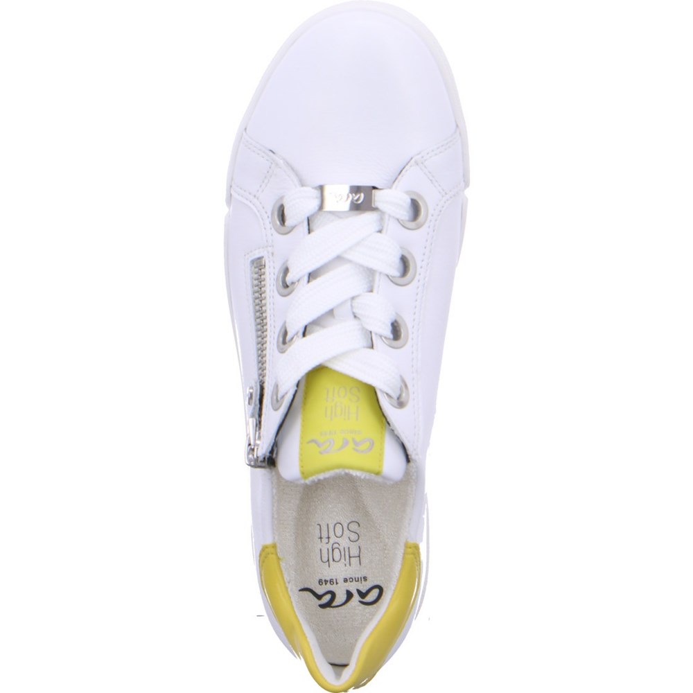 Baskets ARA Trainers Rom Blanche Femme | ANO-74428528