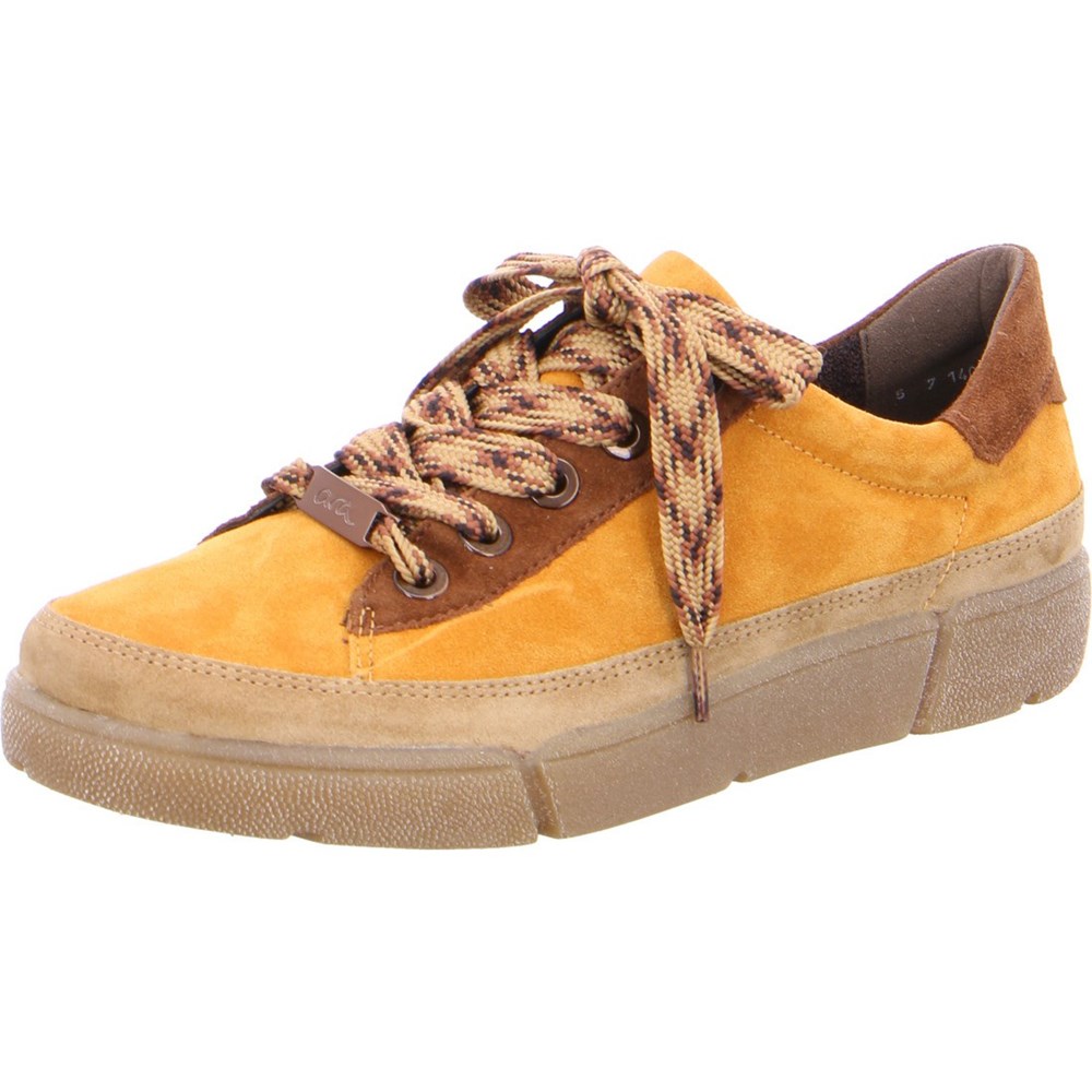 Baskets ARA Rom Jaune Femme | WQO-68011435