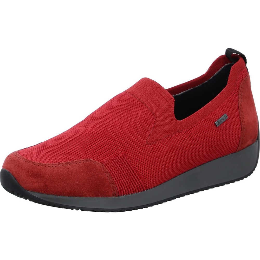 Baskets ARA Slip-ons Lissabon chilli Rouge Femme | RKO-04902188