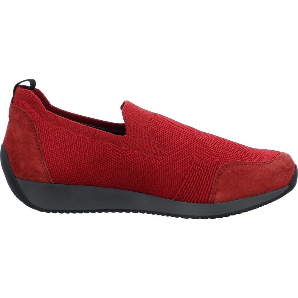 Baskets ARA Slip-ons Lissabon chilli Rouge Femme | RKO-04902188