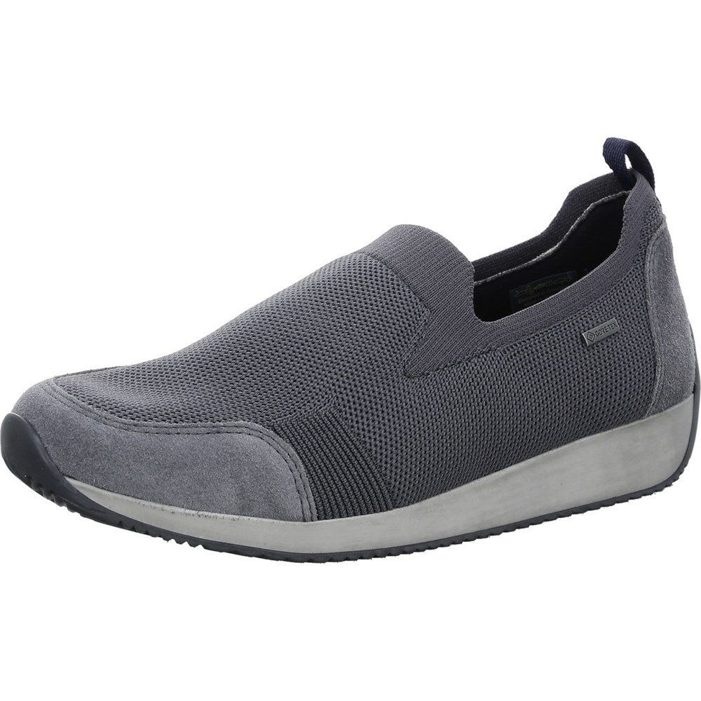 Baskets ARA Slip-ons Lissabon graphit Grise Femme | TBK-62421357