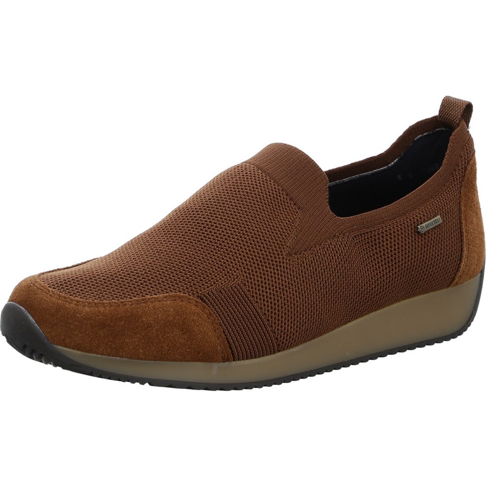 Baskets ARA Slip-ons Lissabon nuts Marron Femme | LTK-68167910