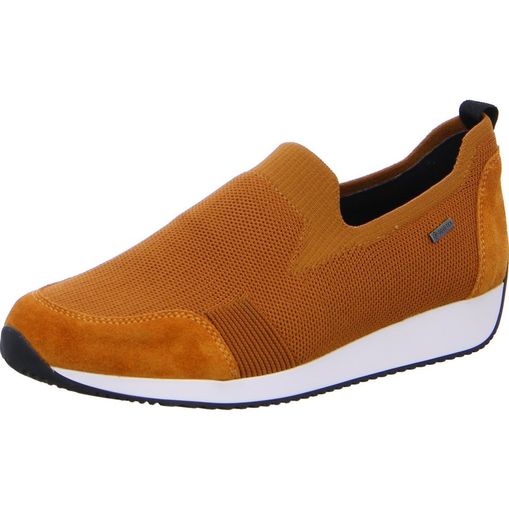 Baskets ARA Slip-ons Lissabon curry Jaune Femme | VYM-39291767