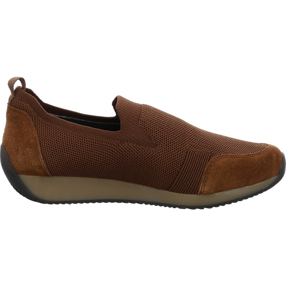 Baskets ARA Slip-ons Lissabon nuts Marron Femme | LTK-68167910