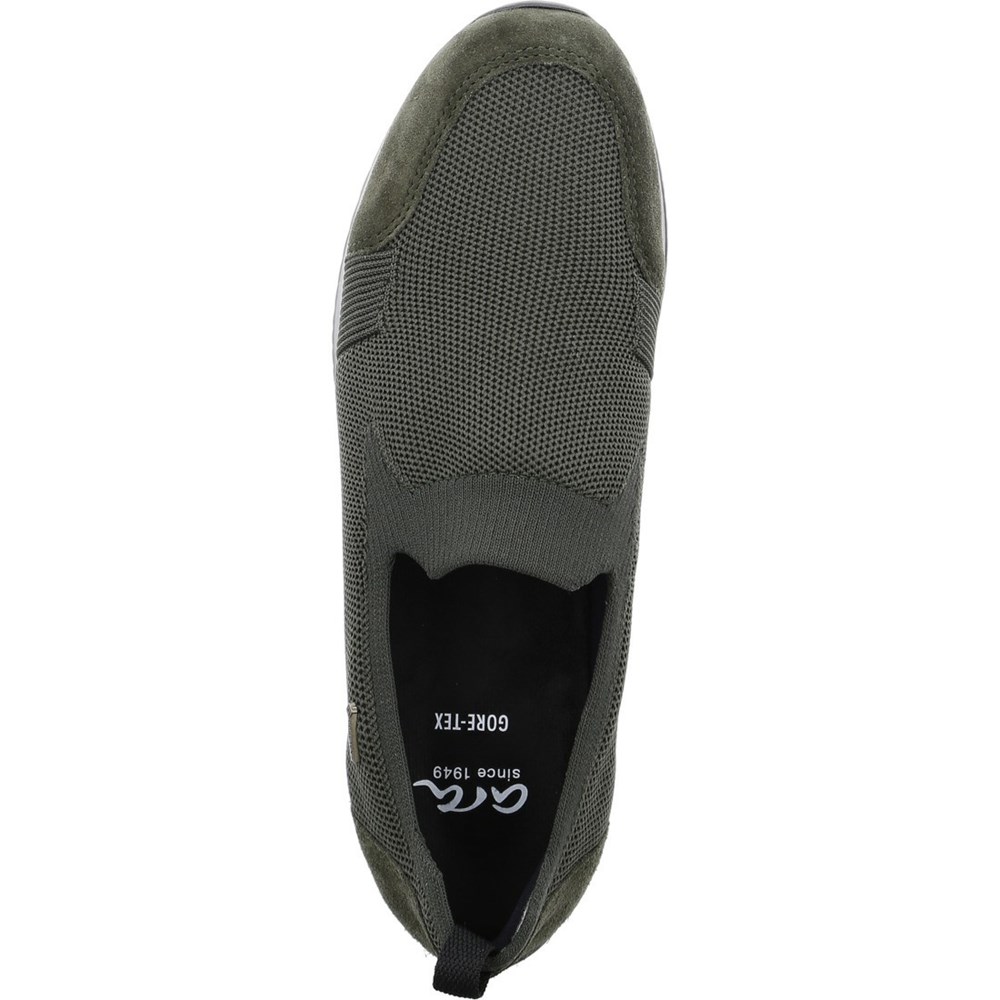 Baskets ARA Slip-ons Lissabon forest Vert Femme | AVQ-98375416