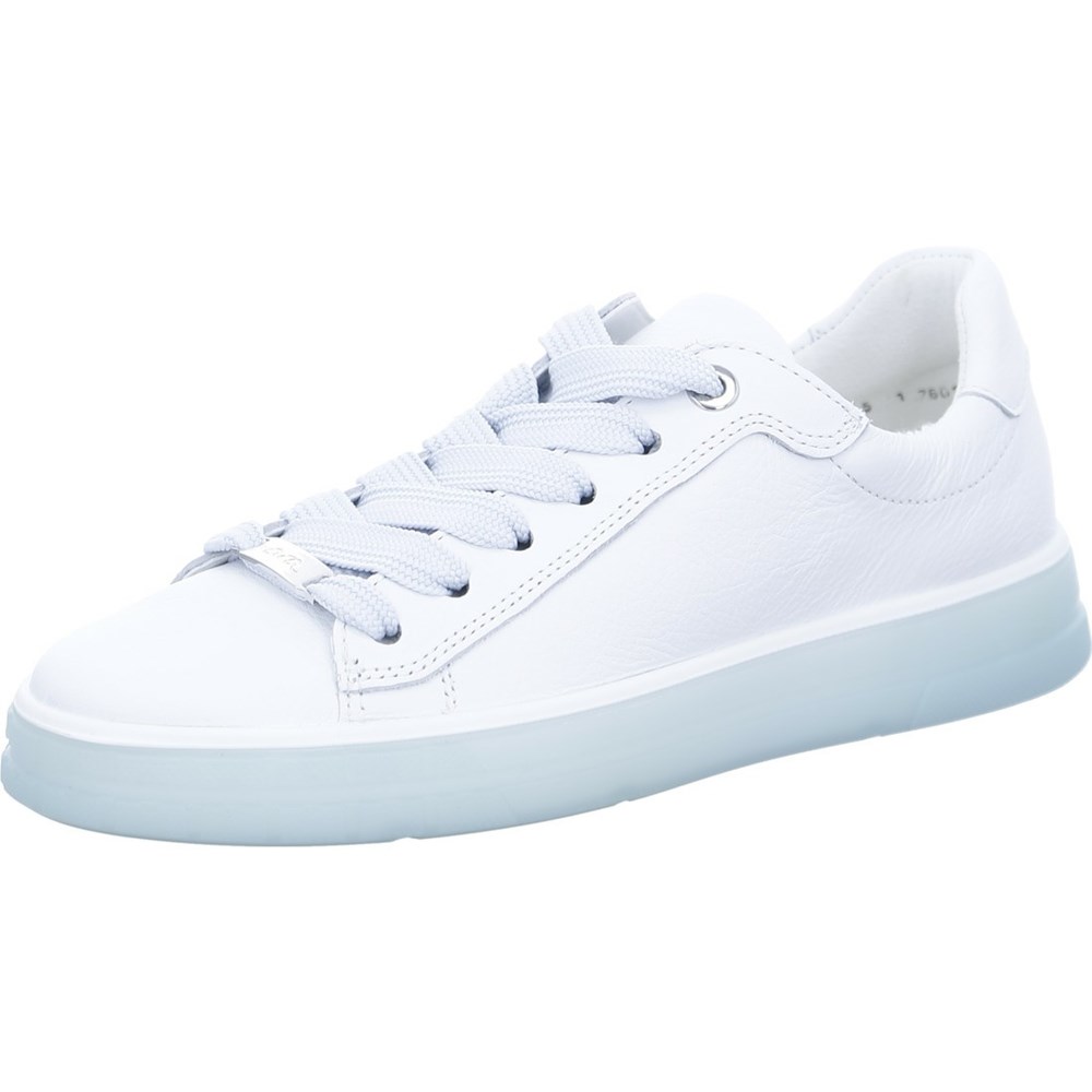 Baskets ARA Frisco aqua Blanche Femme | KNG-65734703