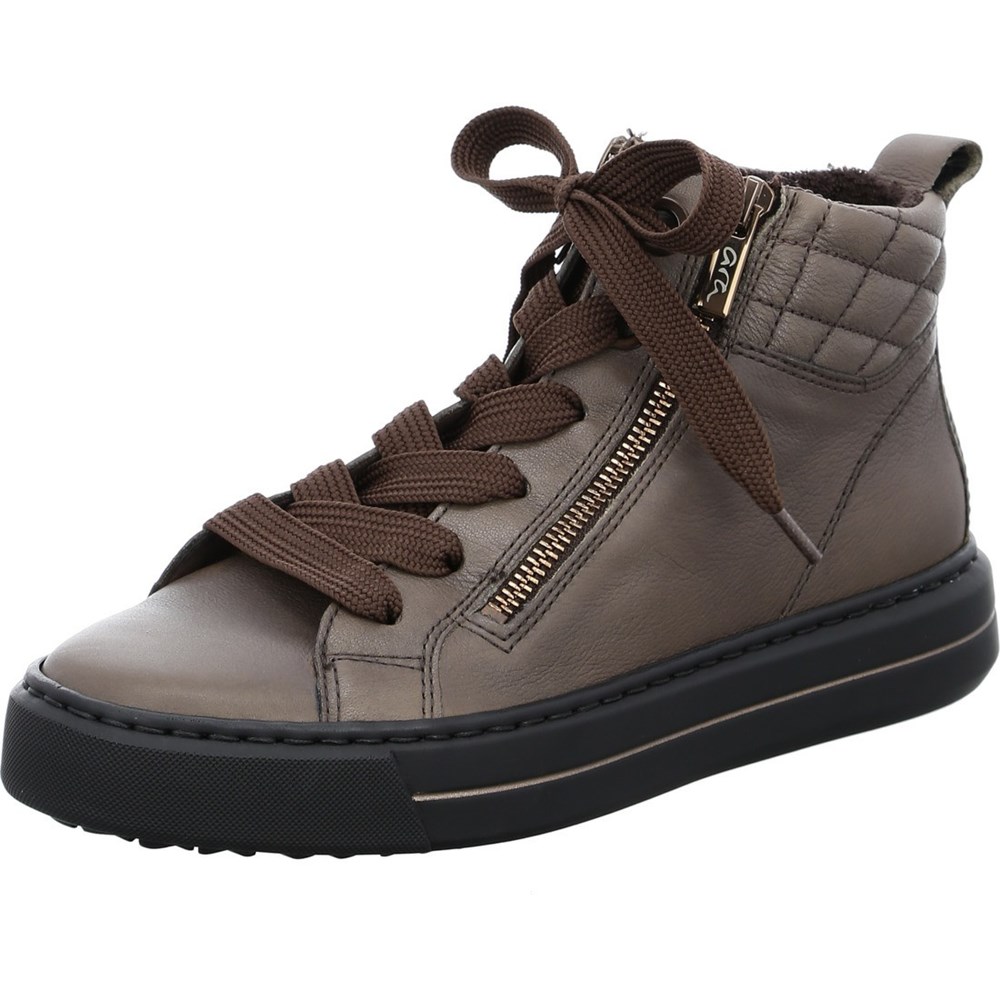 Baskets ARA Courtyard taiga Marron Femme | YKZ-89044741