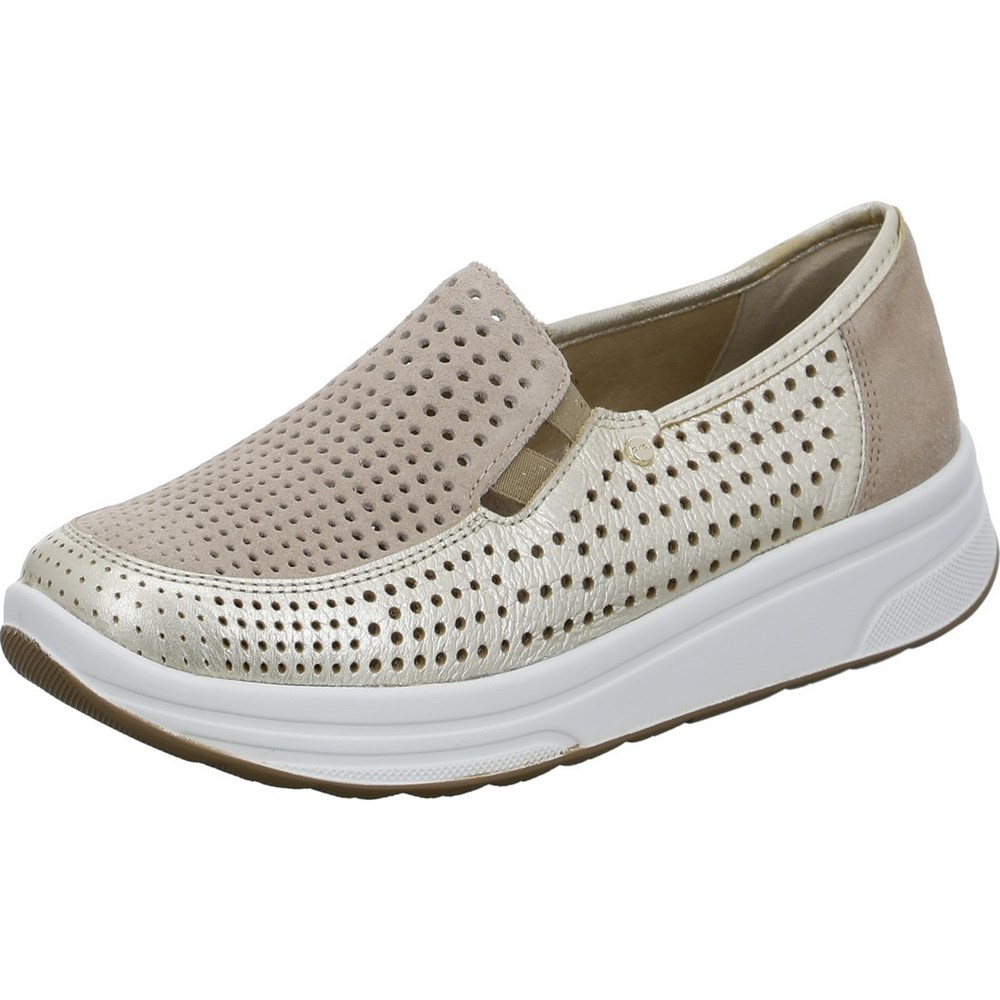 Baskets ARA Sapporo platin Beige Femme | TUC-74872413