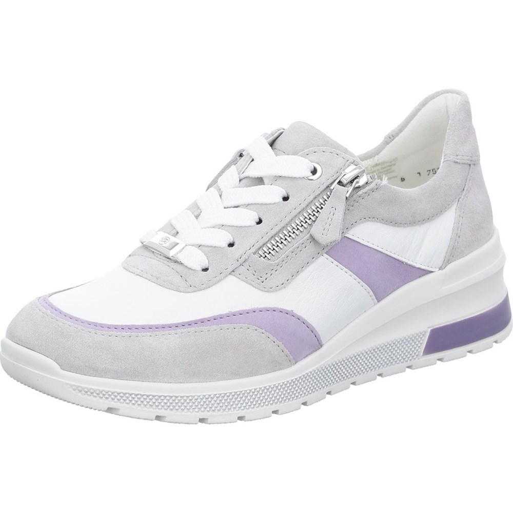 Baskets ARA Neapel pebble, lavender Grise Femme | RXY-41365150