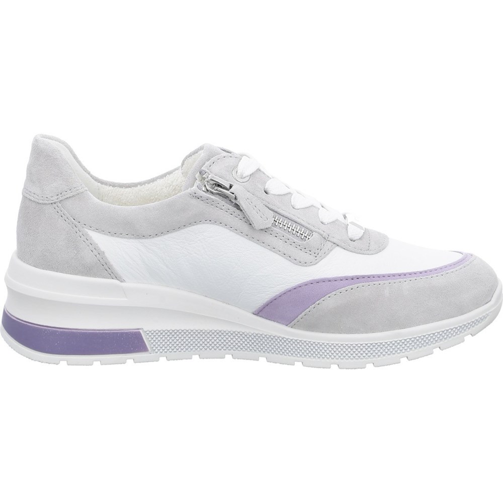 Baskets ARA Neapel pebble, lavender Grise Femme | RXY-41365150