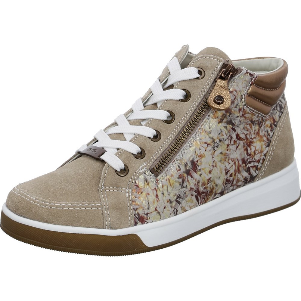 Baskets ARA High top Rom Marron Femme | CMF-32267858