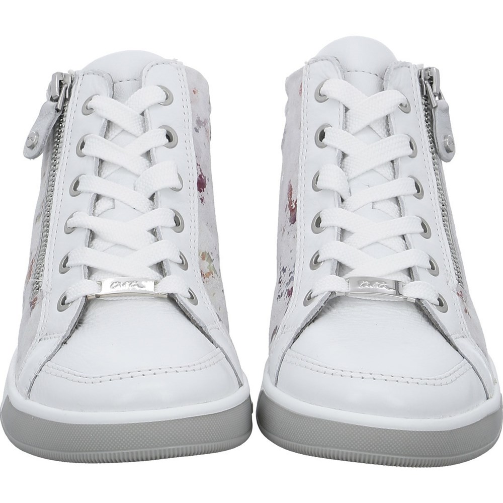 Baskets ARA High top Rom Blanche Femme | QXR-28459401