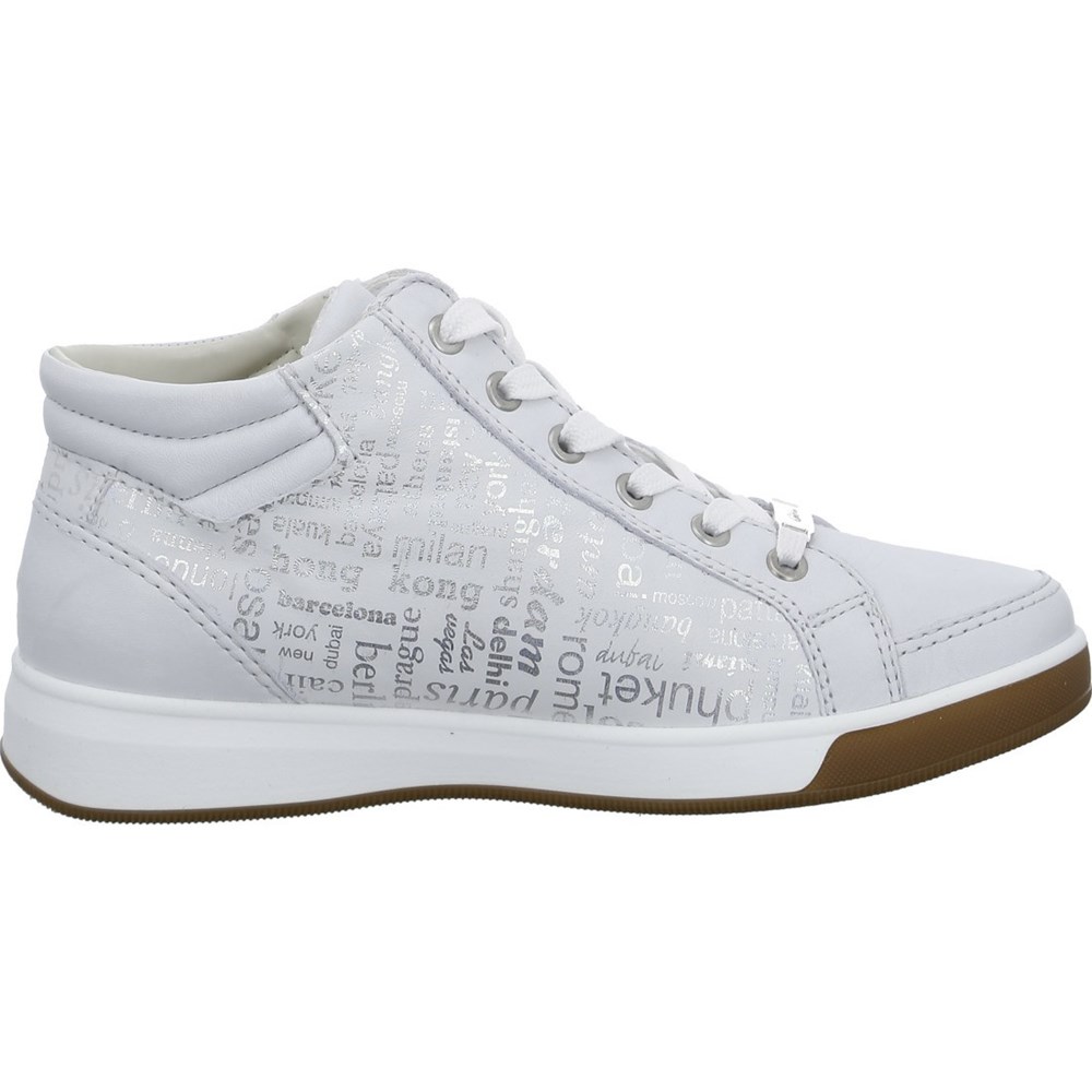 Baskets ARA High top Rom nebbia Blanche Femme | EPG-53563753