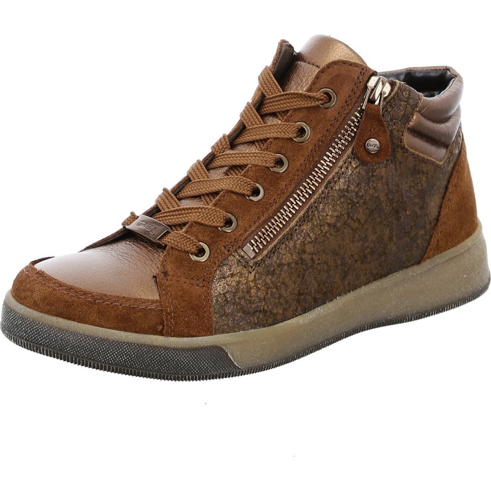 Baskets ARA High top Rom nuts Marron Femme | GDX-30651885