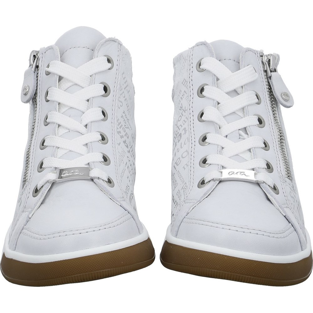 Baskets ARA High top Rom nebbia Blanche Femme | EPG-53563753