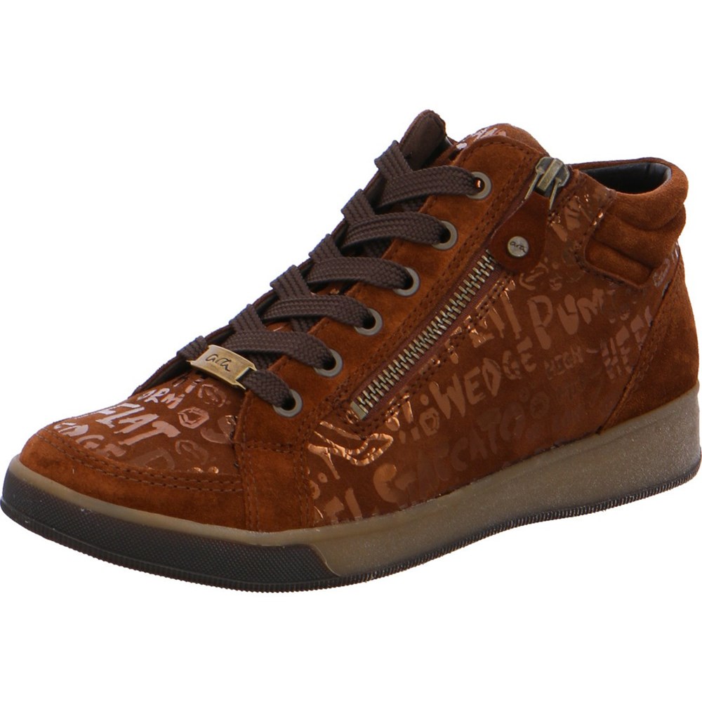 Baskets ARA High top Rom nuts Marron Femme | CRH-94558507