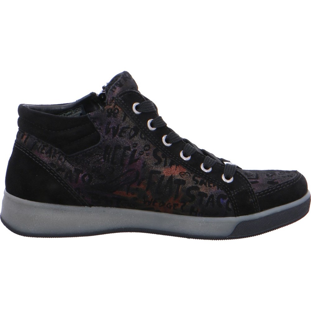 Baskets ARA High top Rom Noir Femme | GHY-14490888