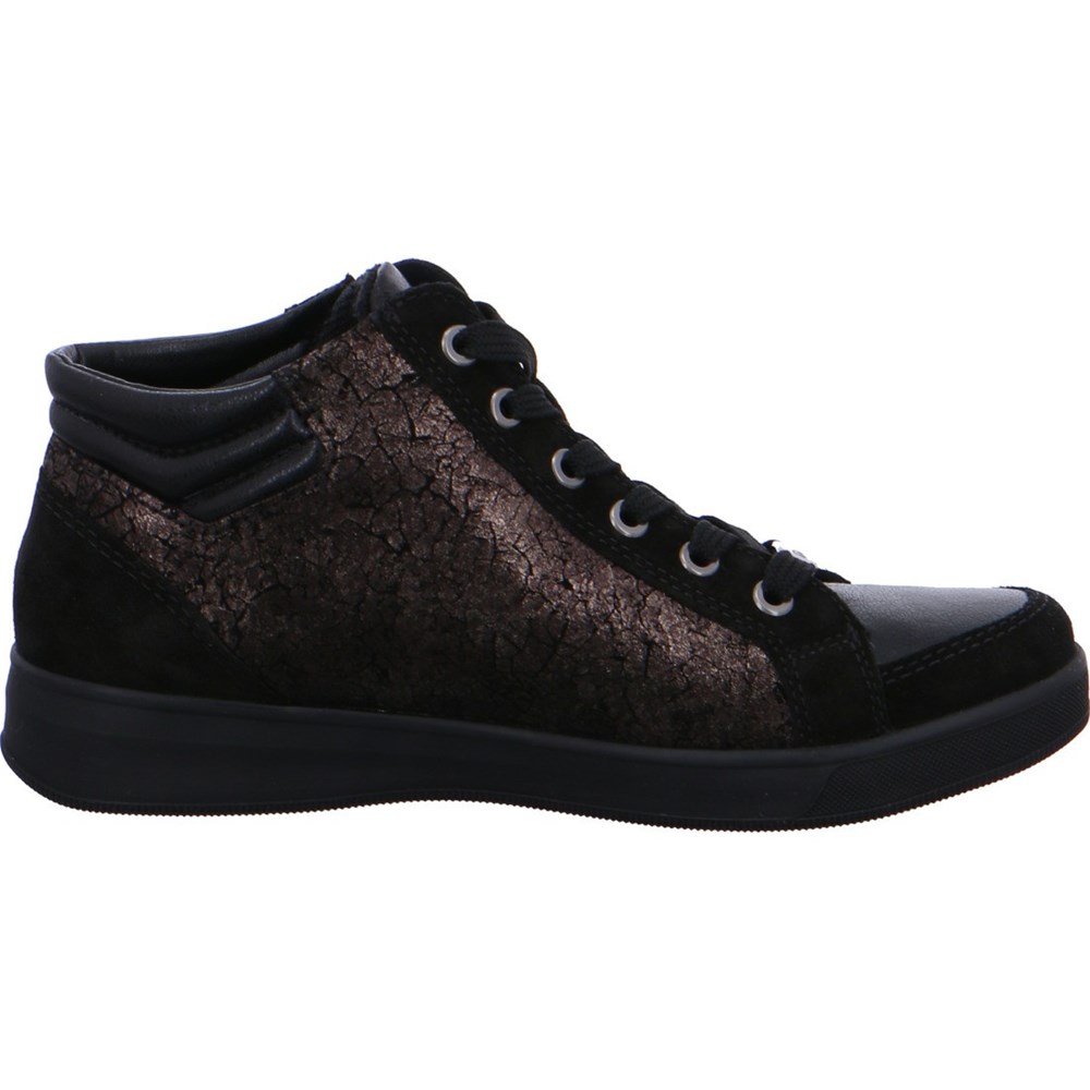 Baskets ARA High top Rom Noir Femme | JFL-21516519