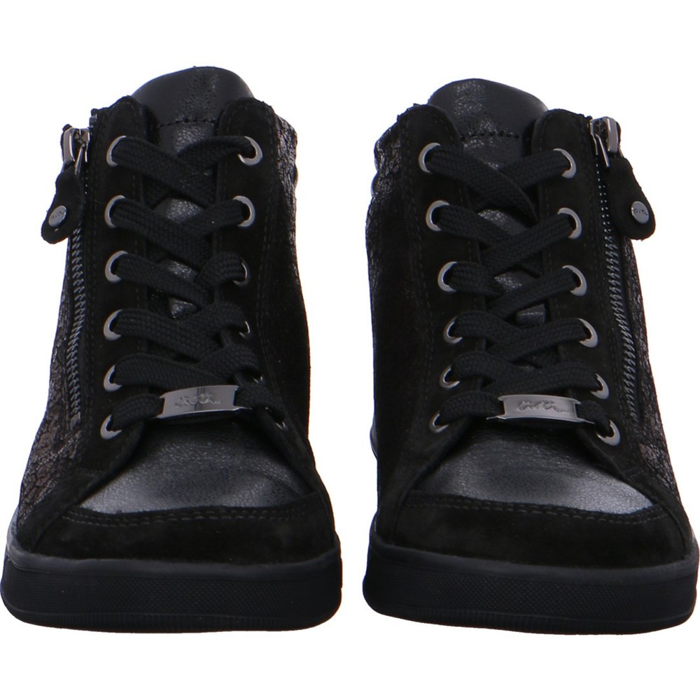 Baskets ARA High top Rom Noir Femme | JFL-21516519