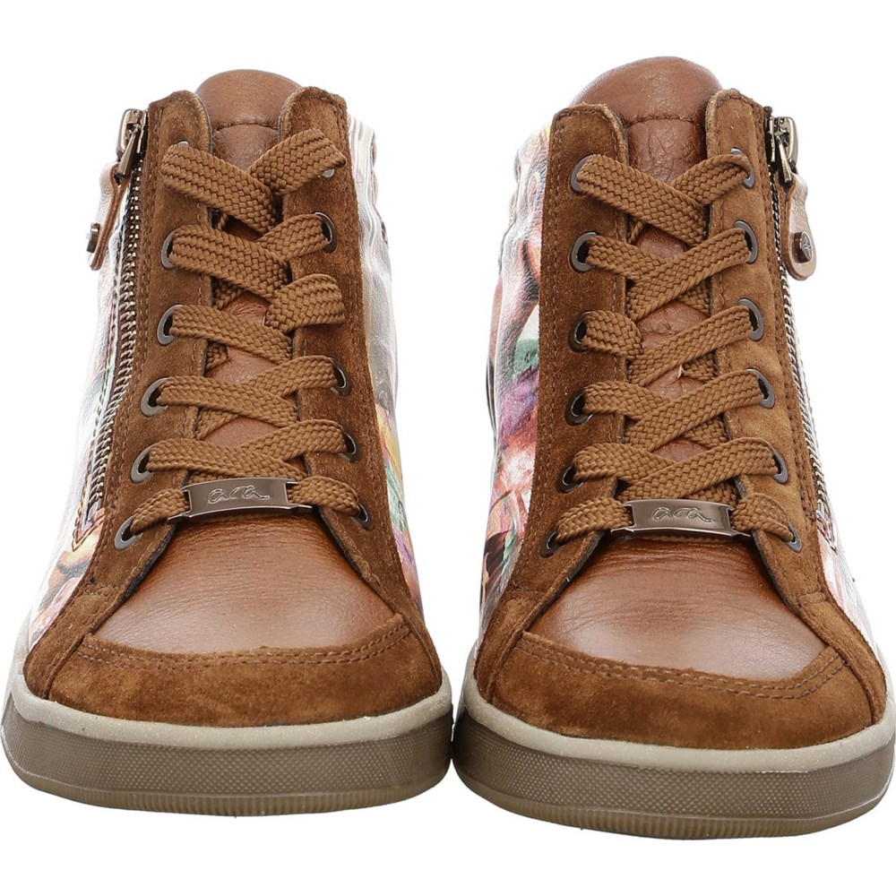 Baskets ARA High top Rom nuts Marron Femme | SGL-35874954