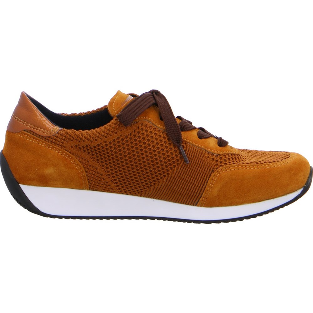 Baskets ARA trainers Lissabon Jaune Femme | ZSI-42456129