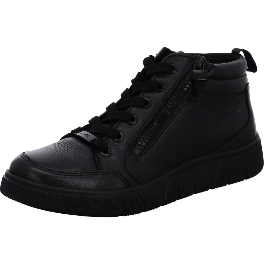 Baskets ARA High top Rom-Sport Noir Femme | EYH-92623089