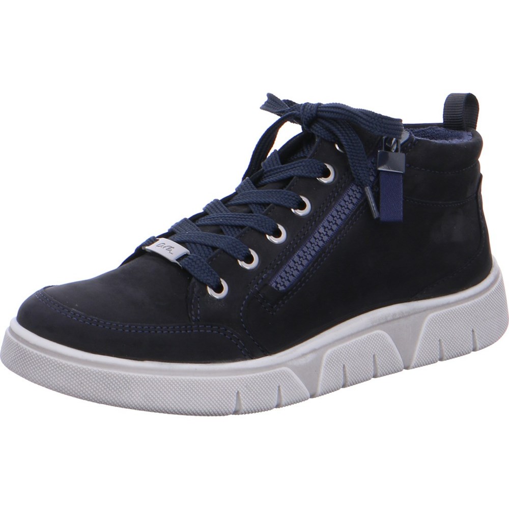 Baskets ARA High top Rom-Sport Bleu Femme | RTH-35784615