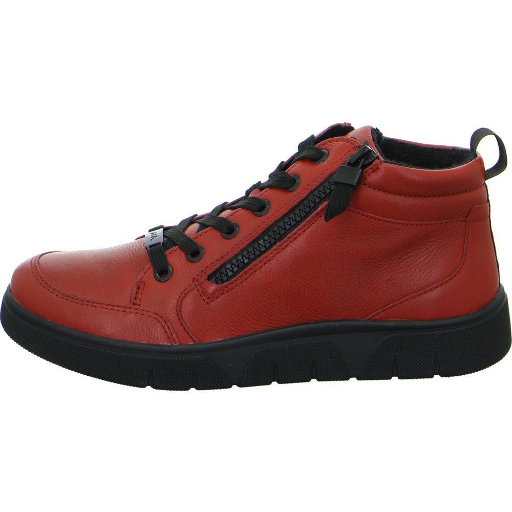 Baskets ARA High top Rom-Sport rubin Rouge Femme | CBE-05881801