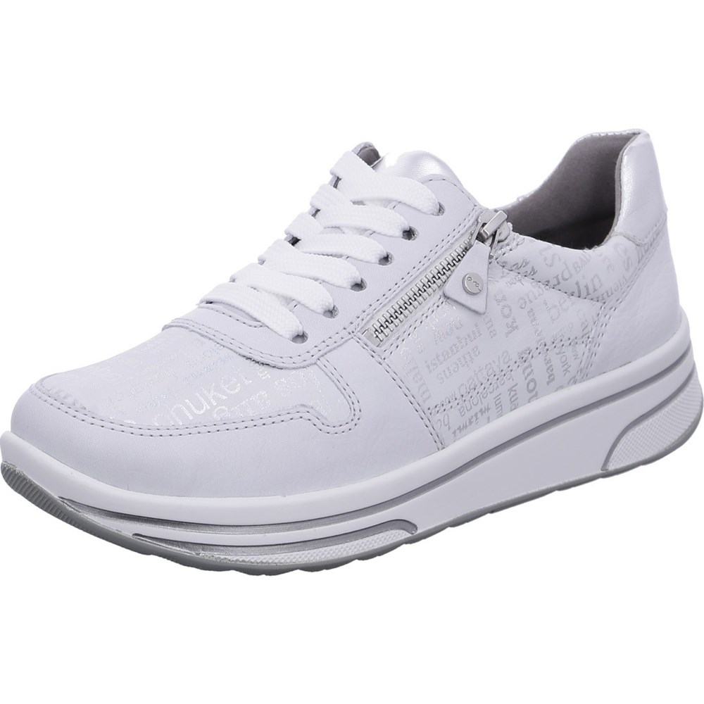 Baskets ARA Sapporo nebbia Blanche Femme | KYQ-48150693