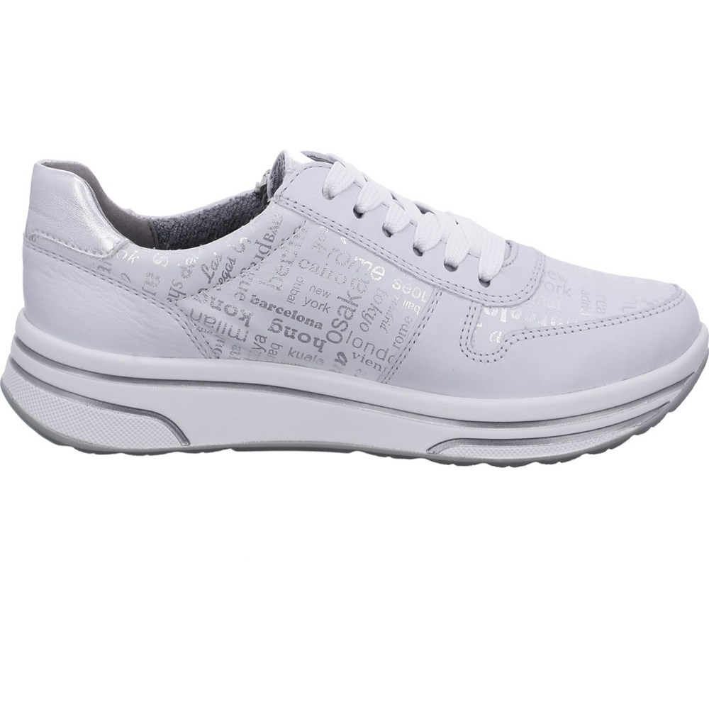 Baskets ARA Sapporo nebbia Blanche Femme | KYQ-48150693