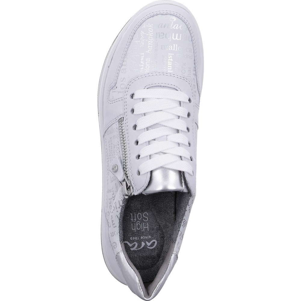 Baskets ARA Sapporo nebbia Blanche Femme | KYQ-48150693