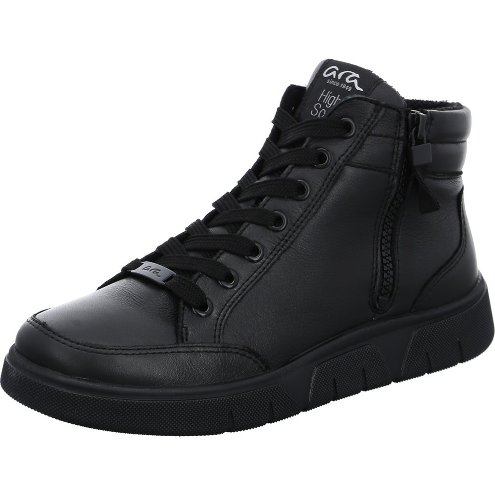 Baskets ARA High top Rom-Sport Noir Femme | FHQ-53821137