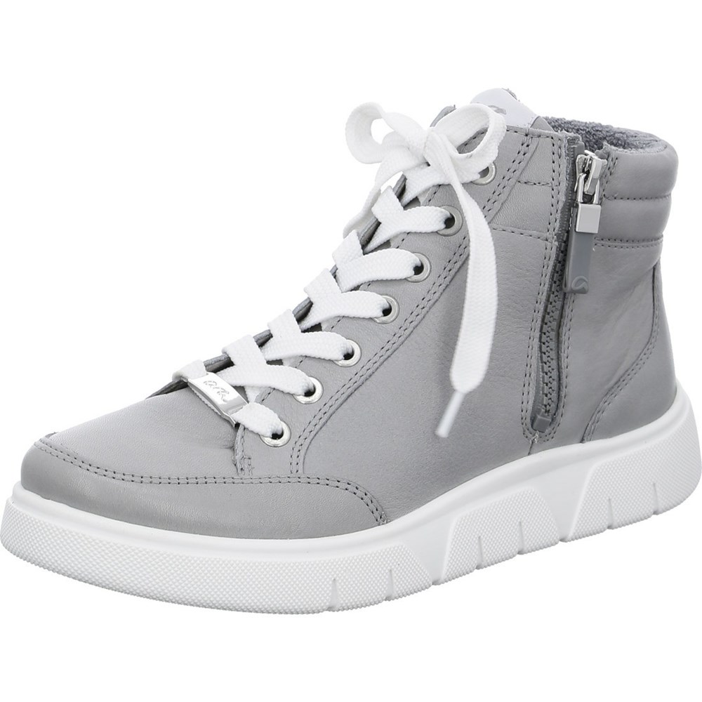 Baskets ARA High top Rom-Sport Grise Femme | ECH-62144370