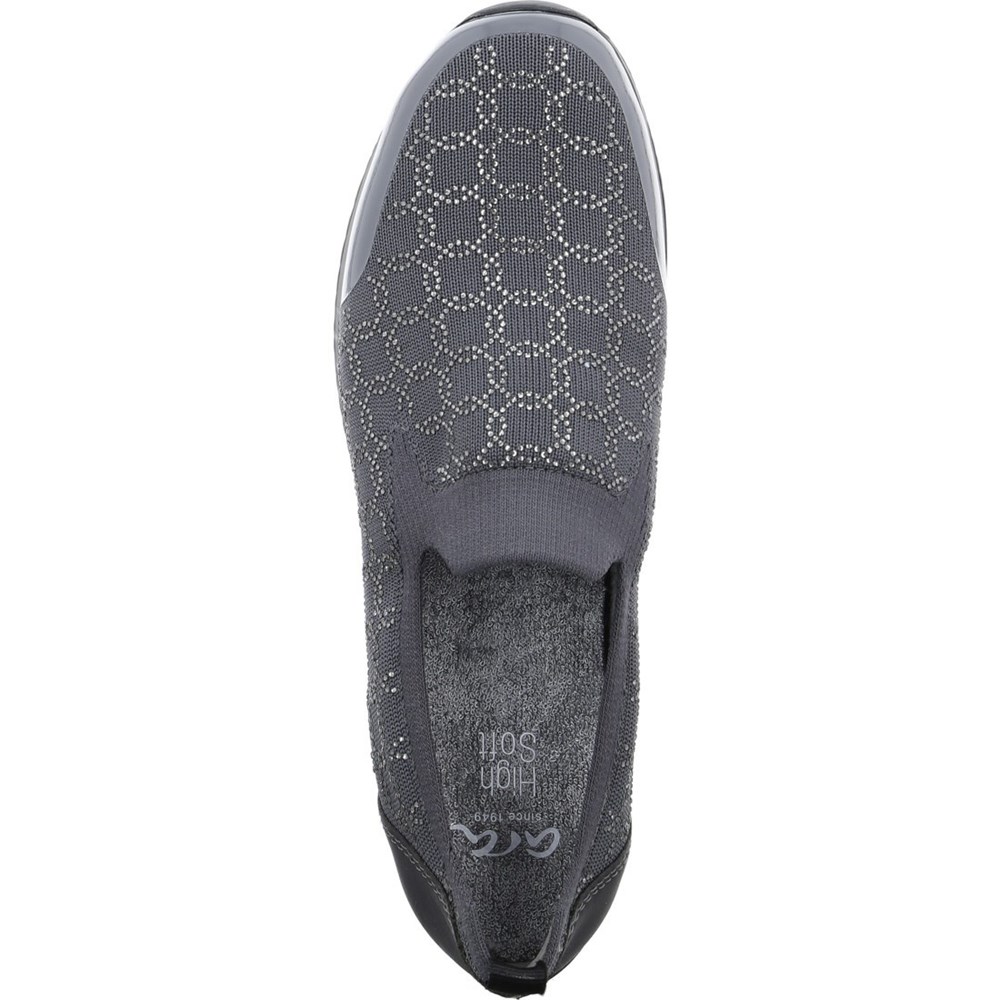 Baskets ARA Slip-ons Lissabon graphit Grise Femme | WDD-20283249