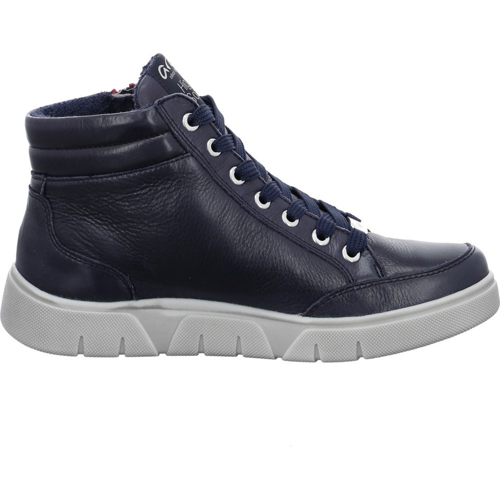 Baskets ARA High top Rom-Sport Bleu Femme | SMO-22995230