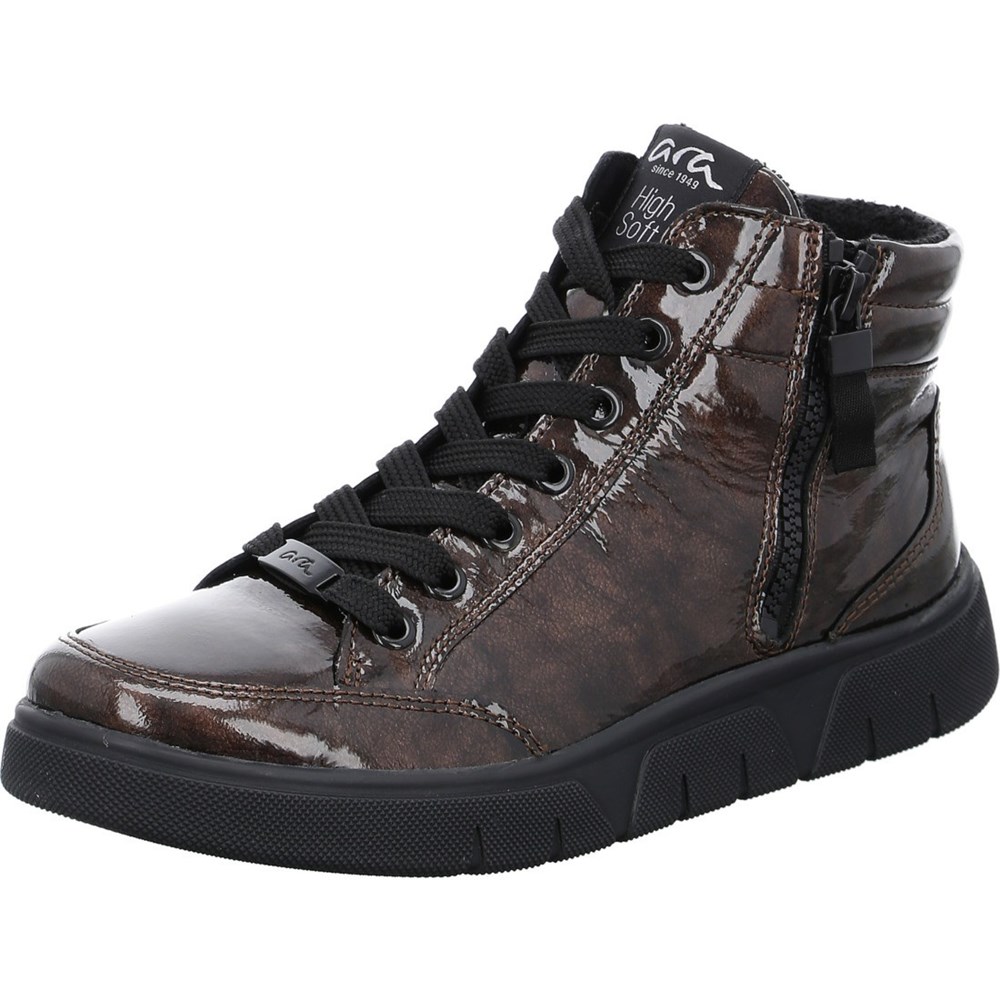 Baskets ARA High top Rom-Sport bronze Marron Femme | BNG-08022215