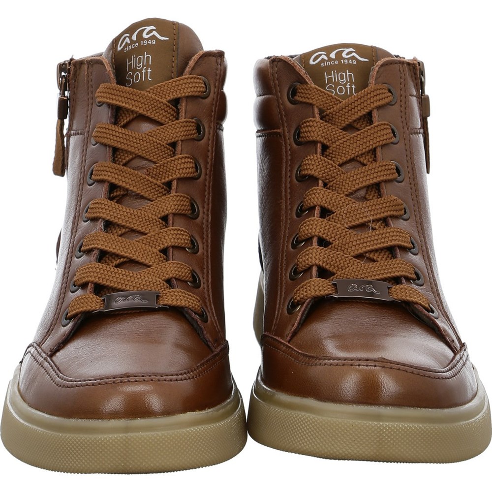 Baskets ARA High top Rom-Sport nuts Marron Femme | HPI-93413209