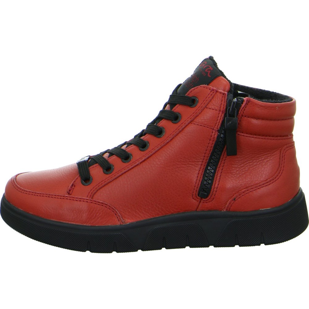 Baskets ARA High top Rom rubin Rouge Femme | JQW-04576040