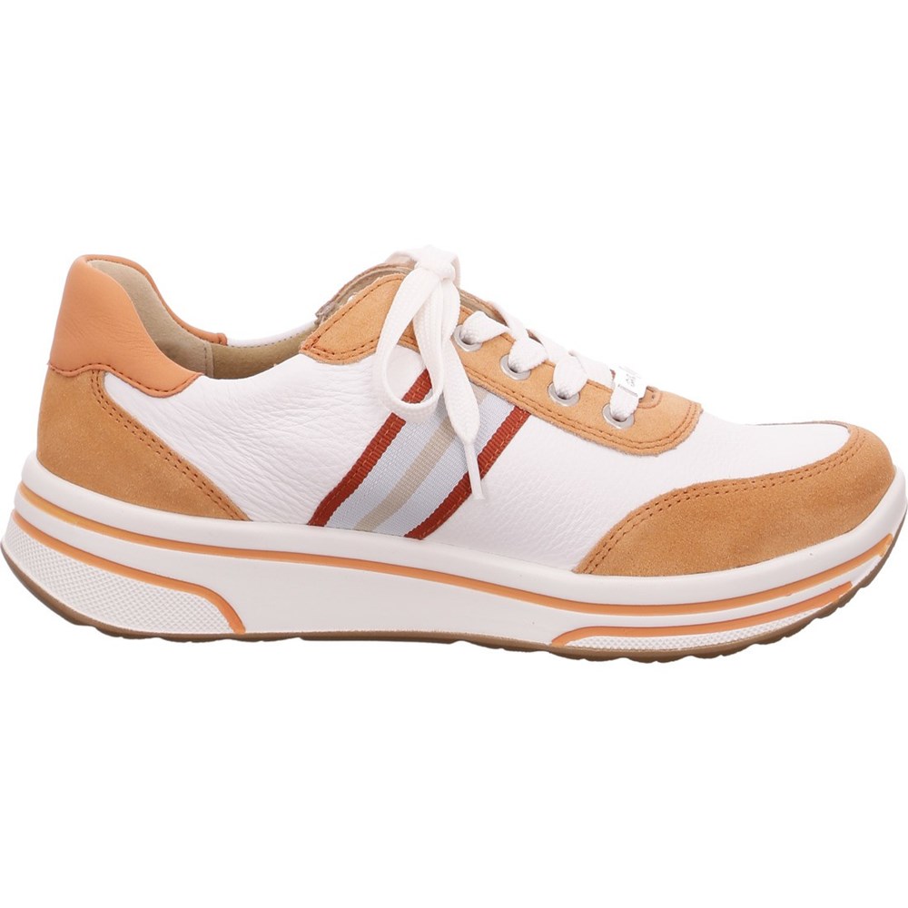 Baskets ARA Sapporo peach Blanche Femme | OBU-14800250