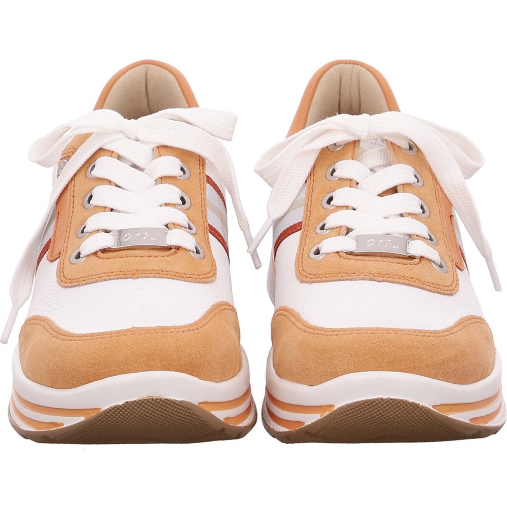 Baskets ARA Sapporo peach Blanche Femme | OBU-14800250