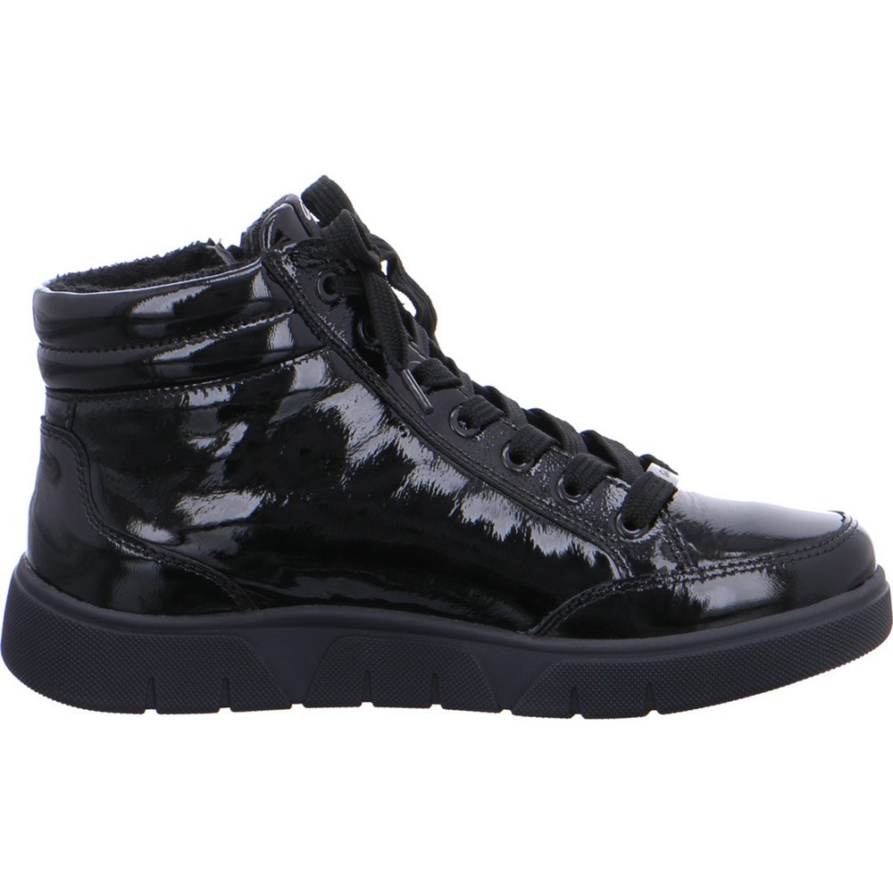 Baskets ARA High top Rom-Sport Noir Femme | AWC-35072901