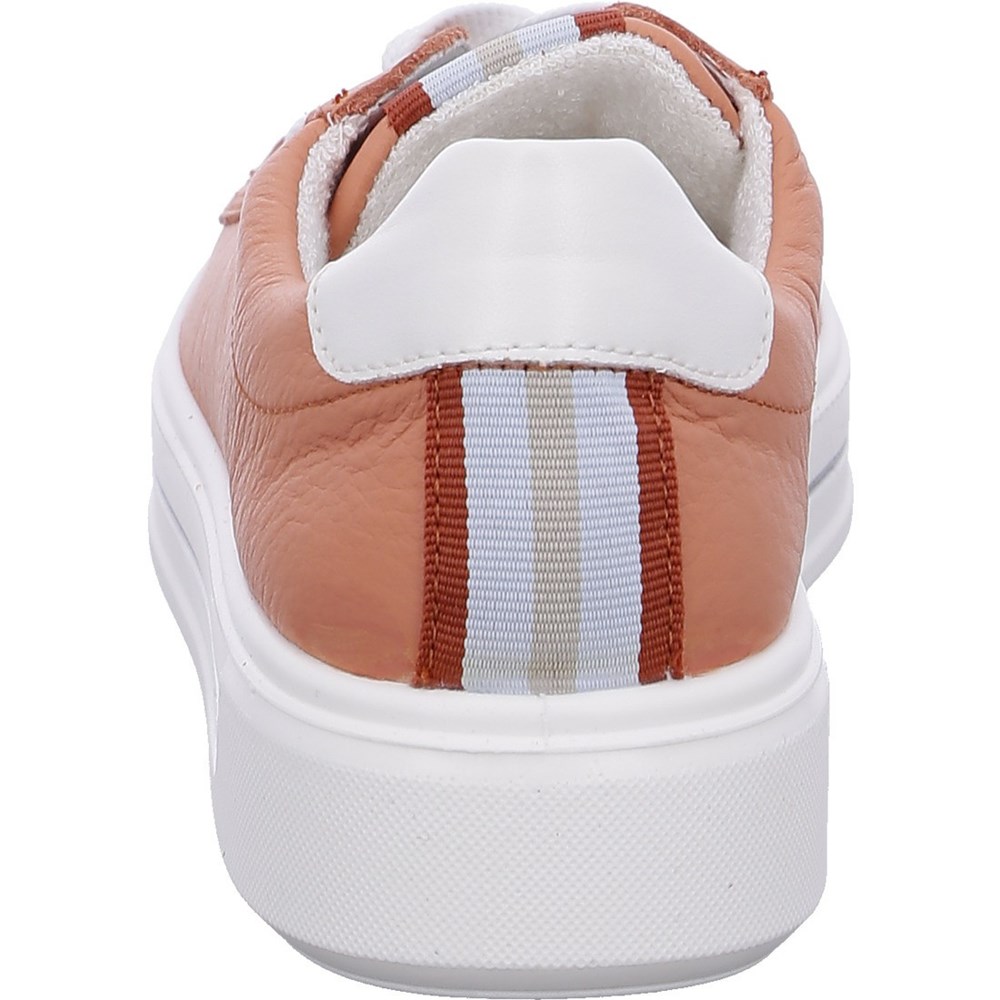 Baskets ARA Courtyard peach Rouge Femme | OIJ-93894564